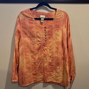 Coral blouse